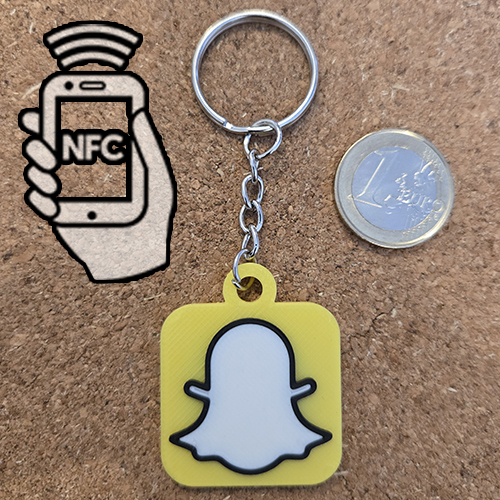 Porte-clés SNAPCHAT puce NCF programmable