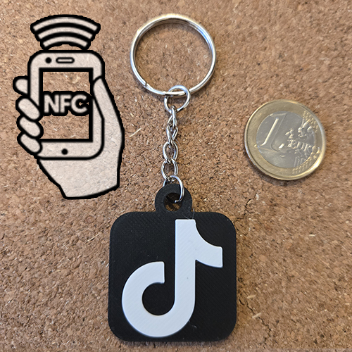 Porte-clés TIKTOK puce NCF programmable
