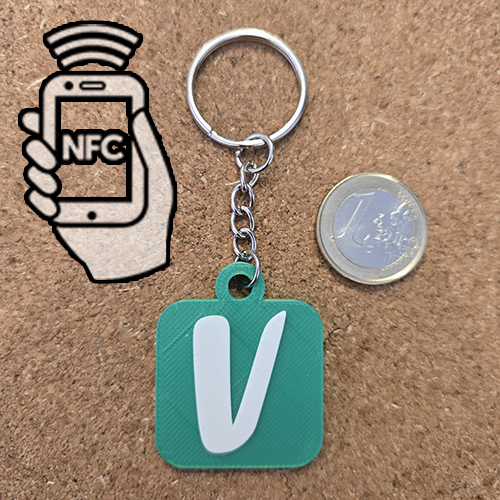 Porte-clés VINTED puce NCF programmable
