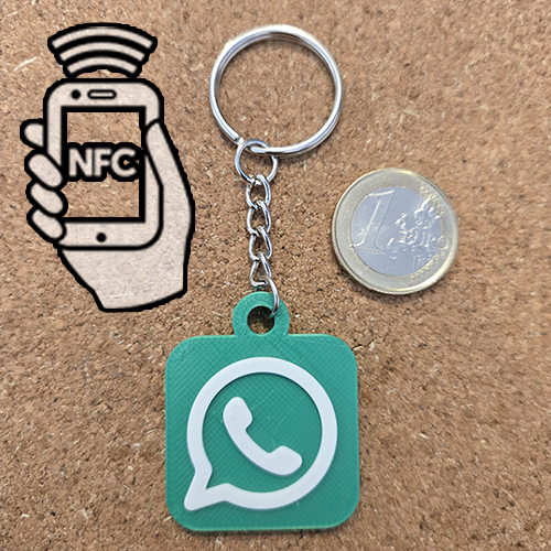 Porte-clés WHATSAPP puce NCF programmable