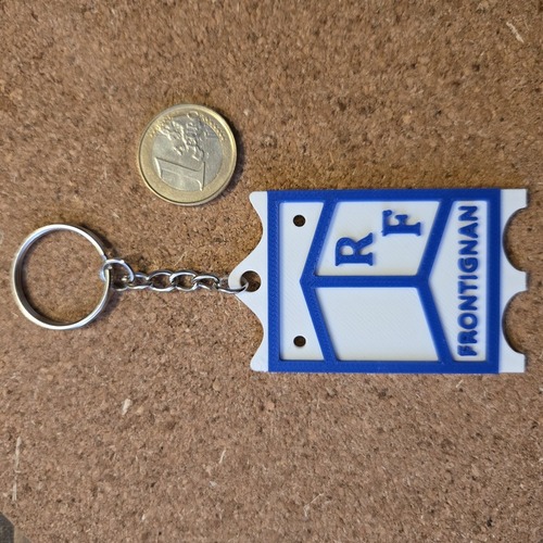 Porte-clés PAVOIS FRONTIGNAN BLEU imprimé en 3D à Sète
