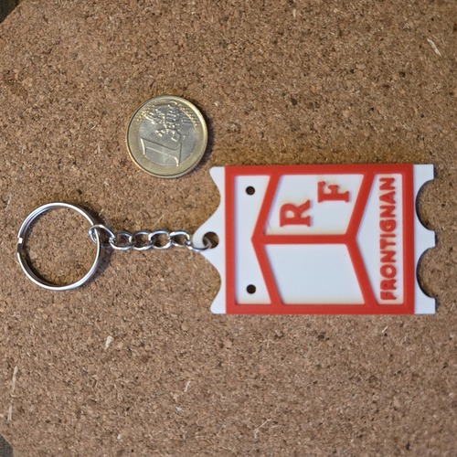 Porte-clés PAVOIS FRONTIGNAN ROUGE imprimé en 3D à Sète