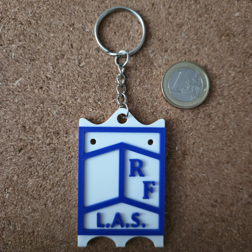 Porte-clés PAVOIS LANCE AMICALE SETOISE BLEU imprimé en 3D à Sète