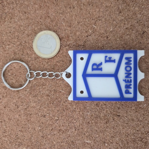 Porte-clés PAVOIS PERSONNALISÉ BLEU