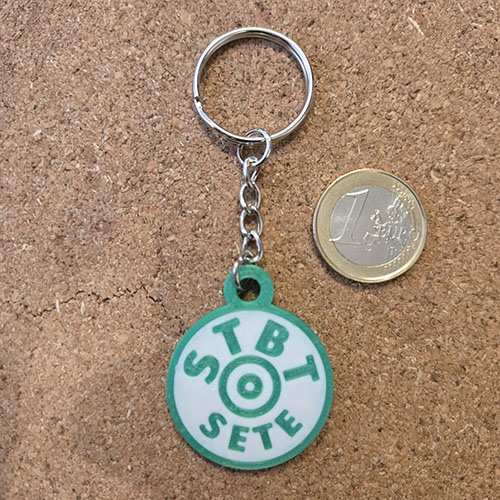 Porte-clés STBT imprimé en 3D à Sète